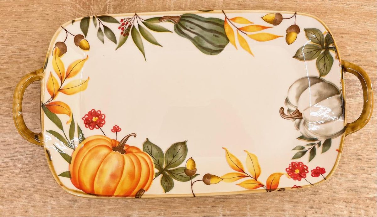 Autumn Harvest – Pumpkin Serving Tray