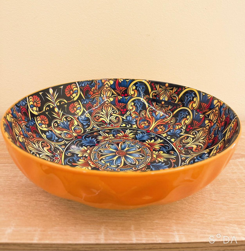 Mediterranean Mosaic – Decorative Serving Bowl