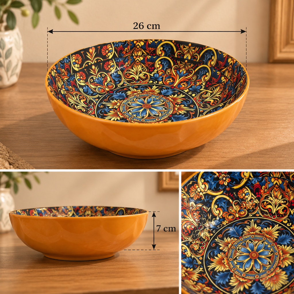 Mediterranean Mosaic – Decorative Serving Bowl