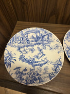 Oriental Elegance – Bleu Blanc Scenic Wall Plates