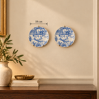 Oriental Elegance – Bleu Blanc Scenic Wall Plates