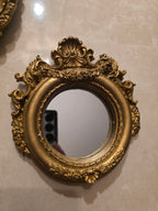 Gilded Round Mirror Trio