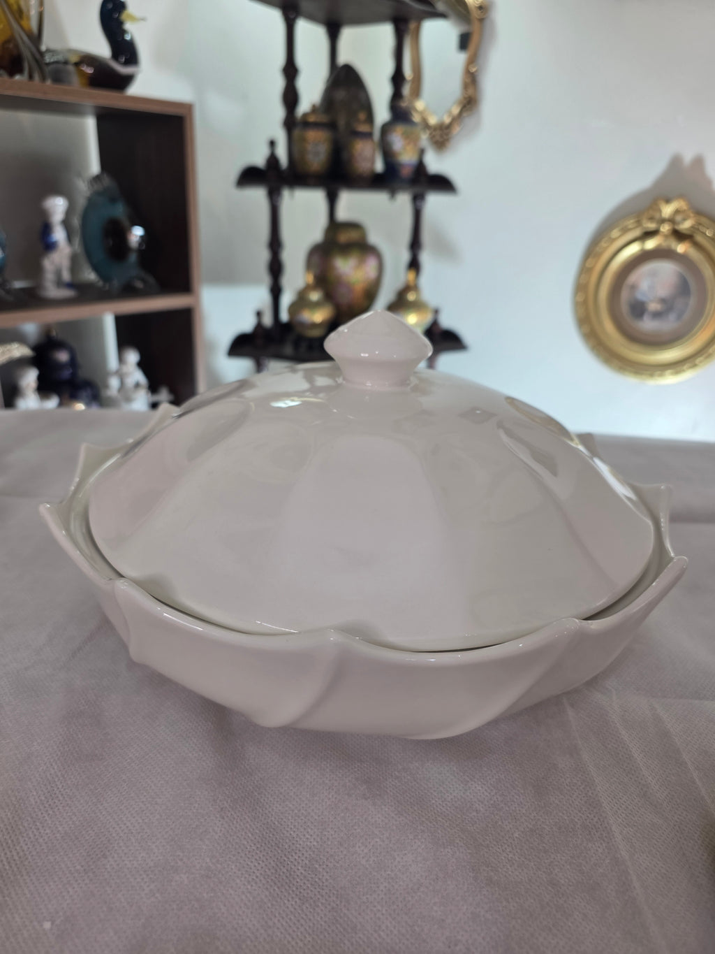 Elegant White Serving Dish