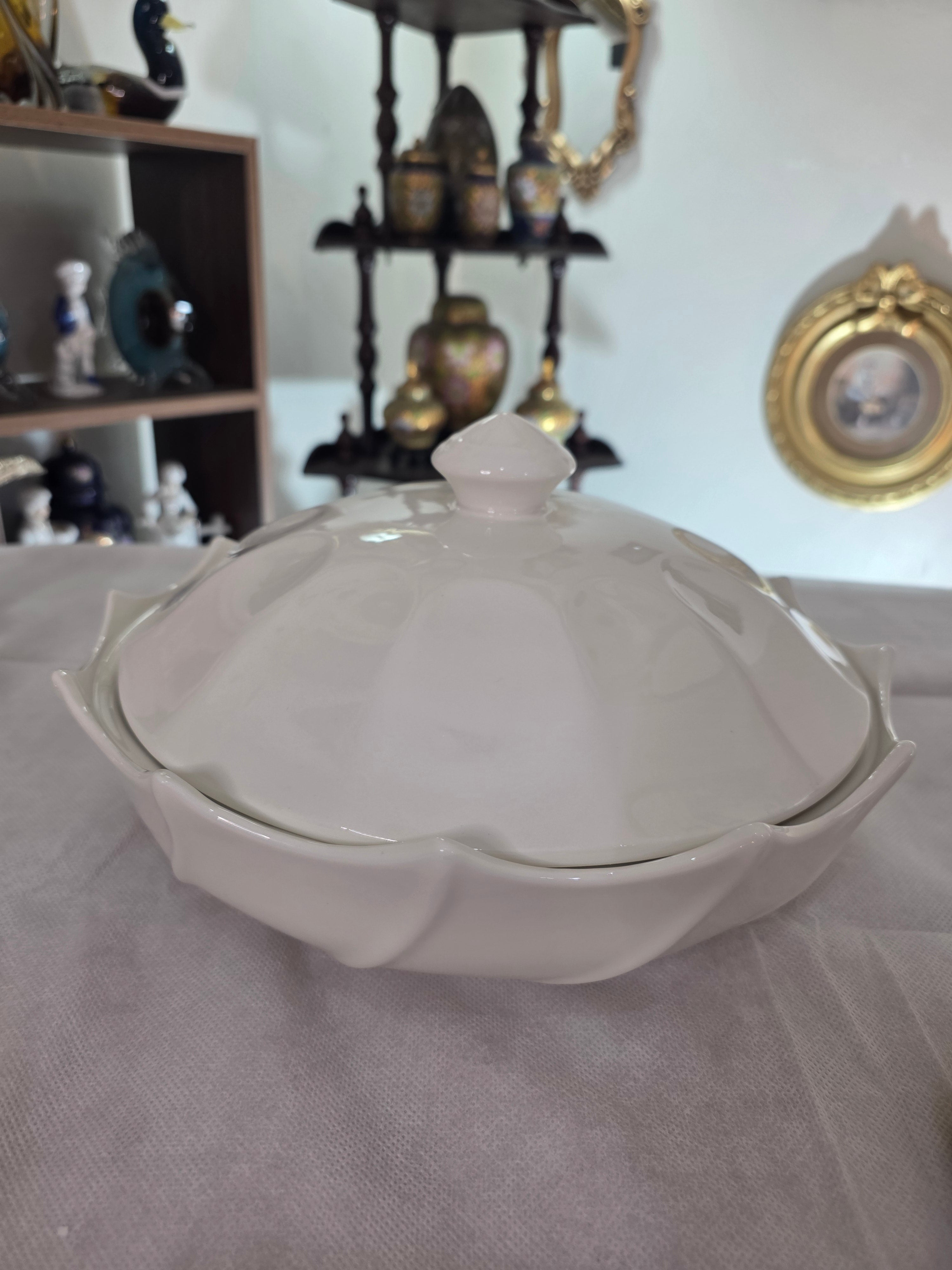 Elegant White Serving Dish
