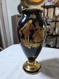 Limoges Gold Gilded Scene Vase