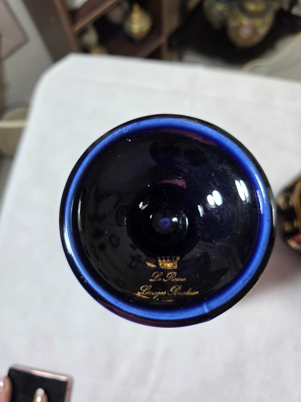 Limoges Gold Gilded Scene Vase