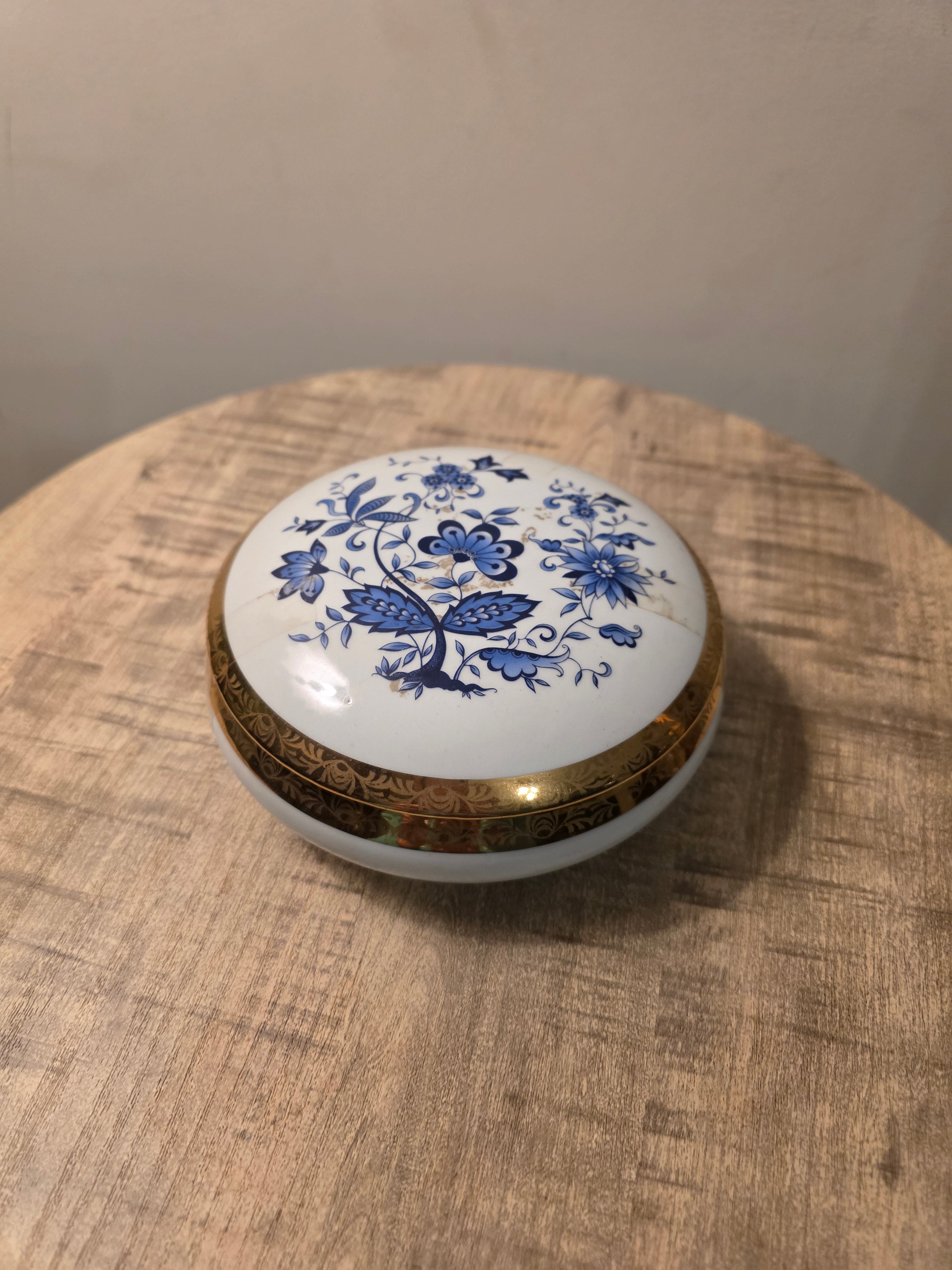Bleu Limoges Round Box