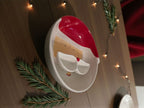 Festive Santa ceramic plate