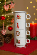 Ceramic mugs with Christmas motifs