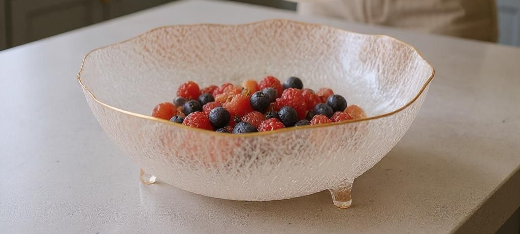 Ruffled Edge Ceramic Bowl