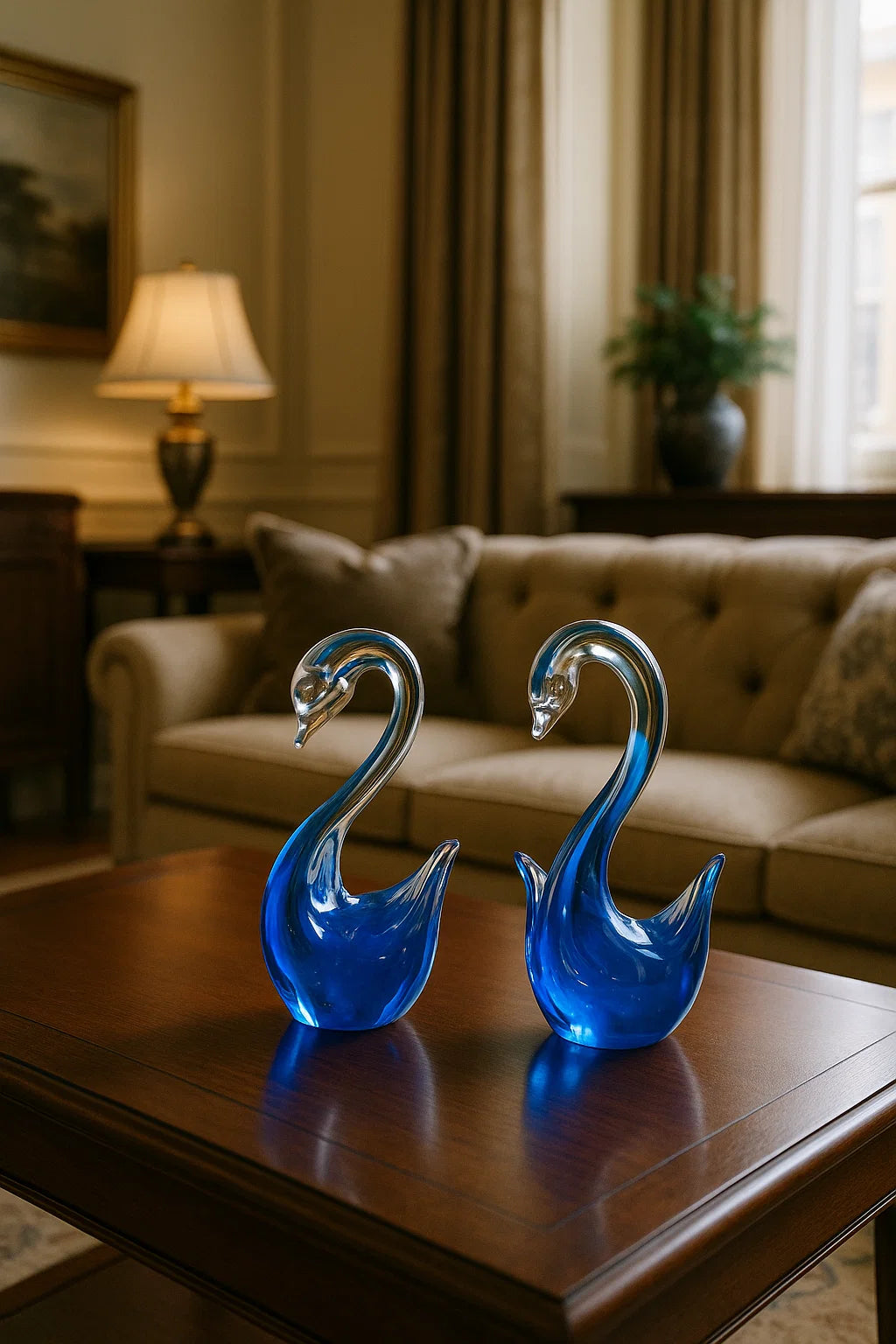 Murano Art Glass Swans