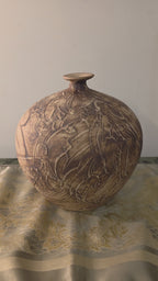 Hand painted Pottery Vase