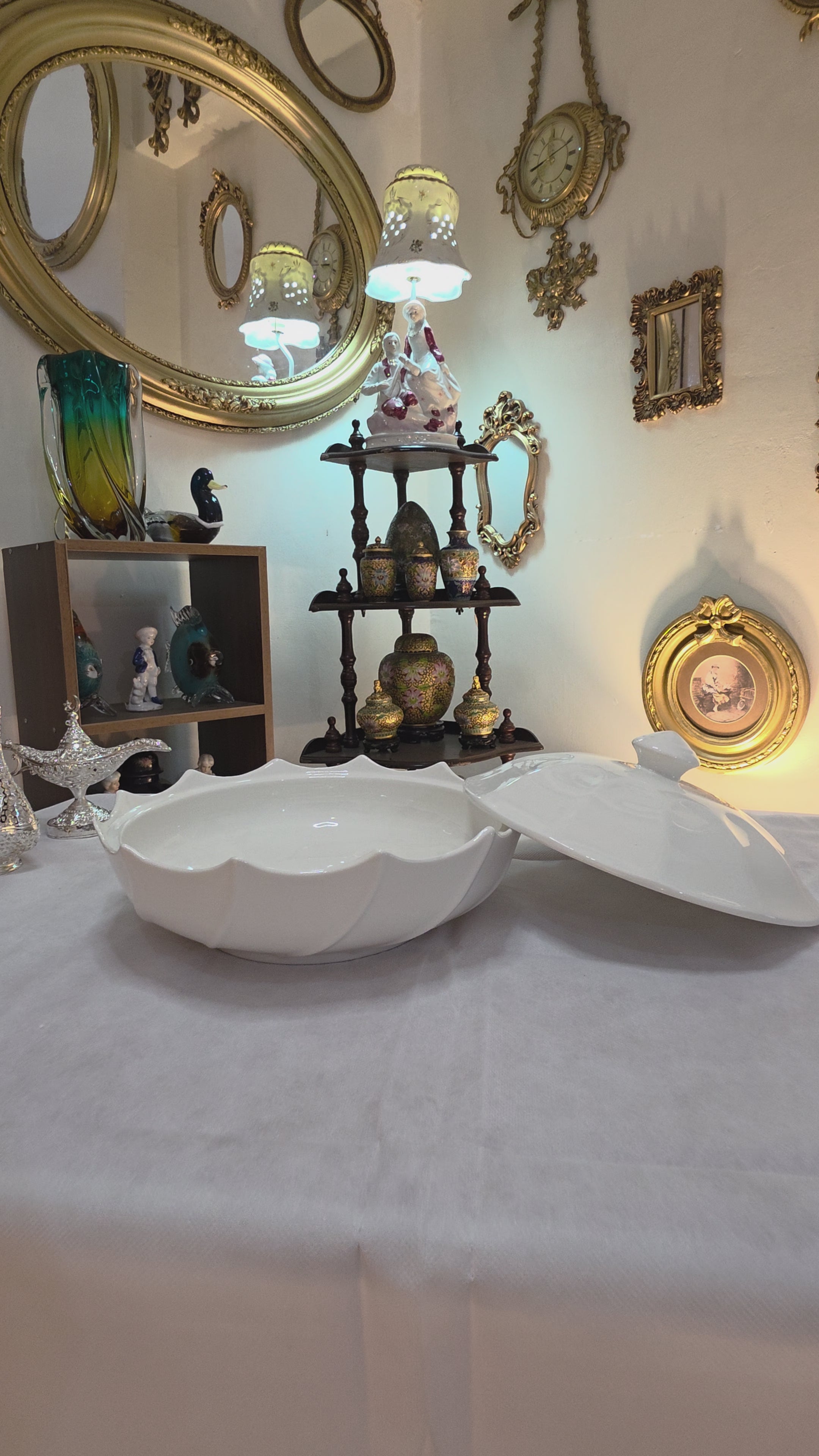Elegant White Serving Dish