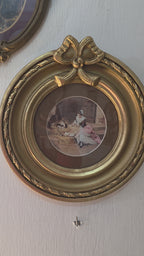 Pair of framed miniature prints