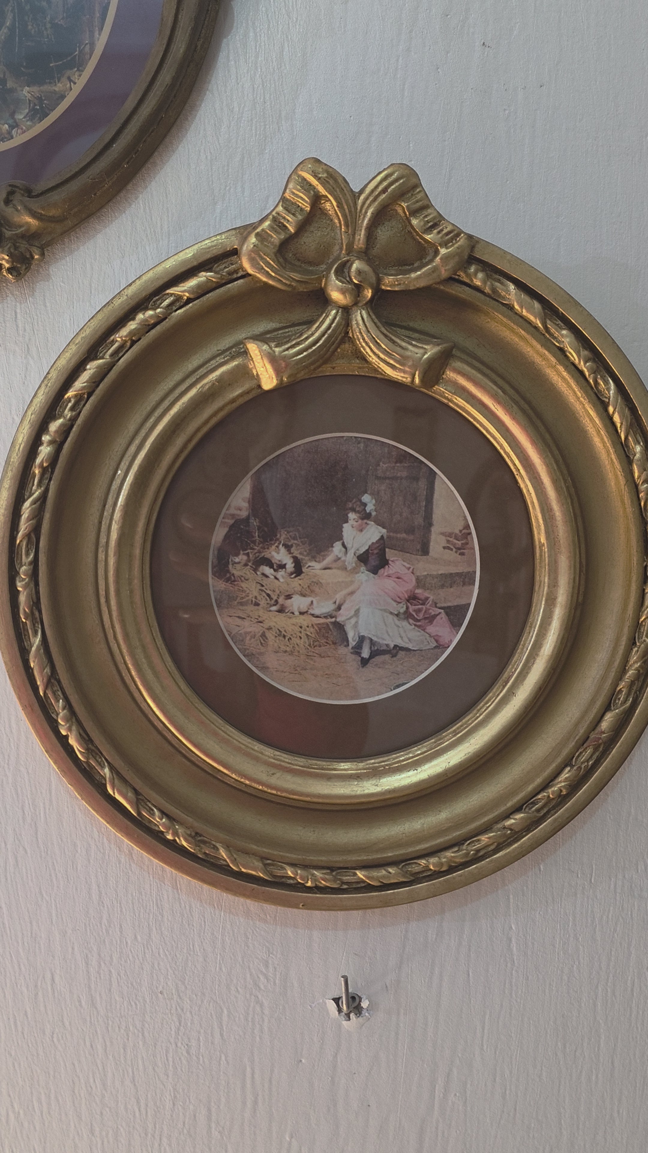 Pair of framed miniature prints