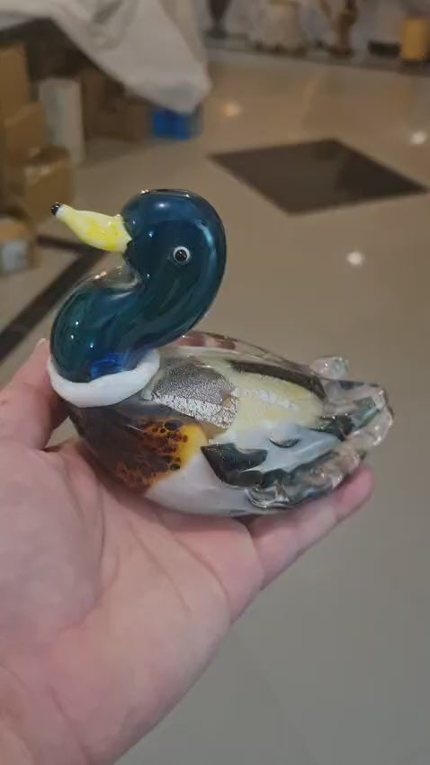 Murano Glass Duck Pair – 14 cm