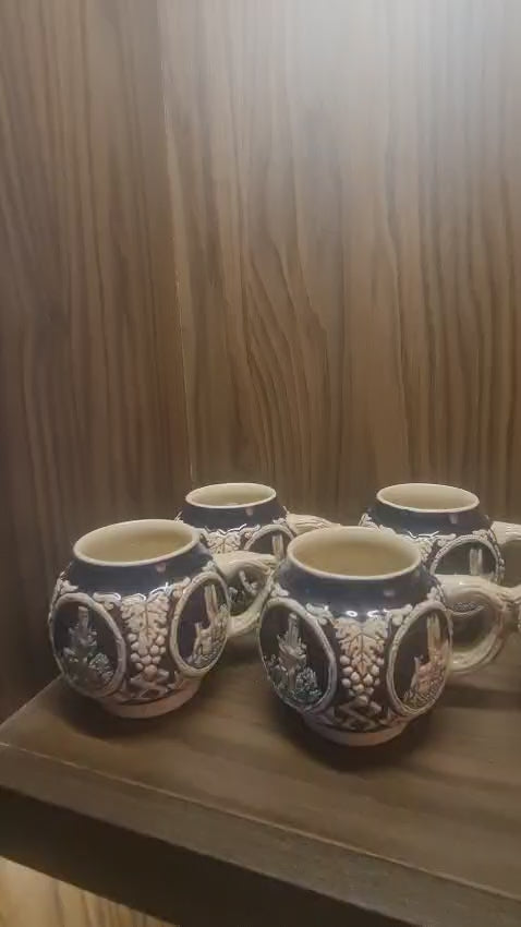Rare Vintage Marzi & Remy German Castle Mugs