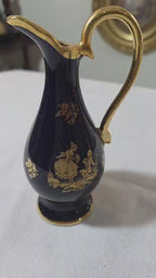 Mini Limoges Blue & Gold Jug