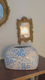 Bleu Blanc Porcelain Napkin Holder