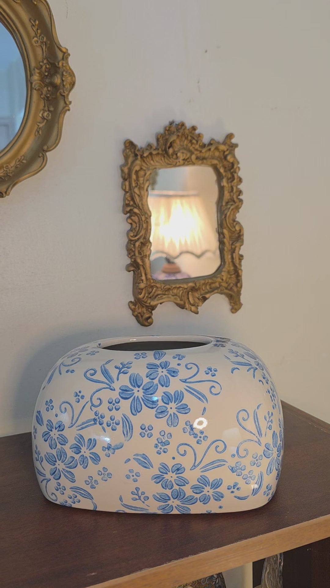 Bleu Blanc Porcelain Napkin Holder