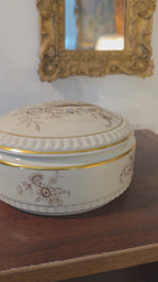 Limoges France Porcelain Lidded Box – Vintage Floral Elegance (Ribes)