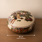 Hand-Painted Satsuma Covered Box