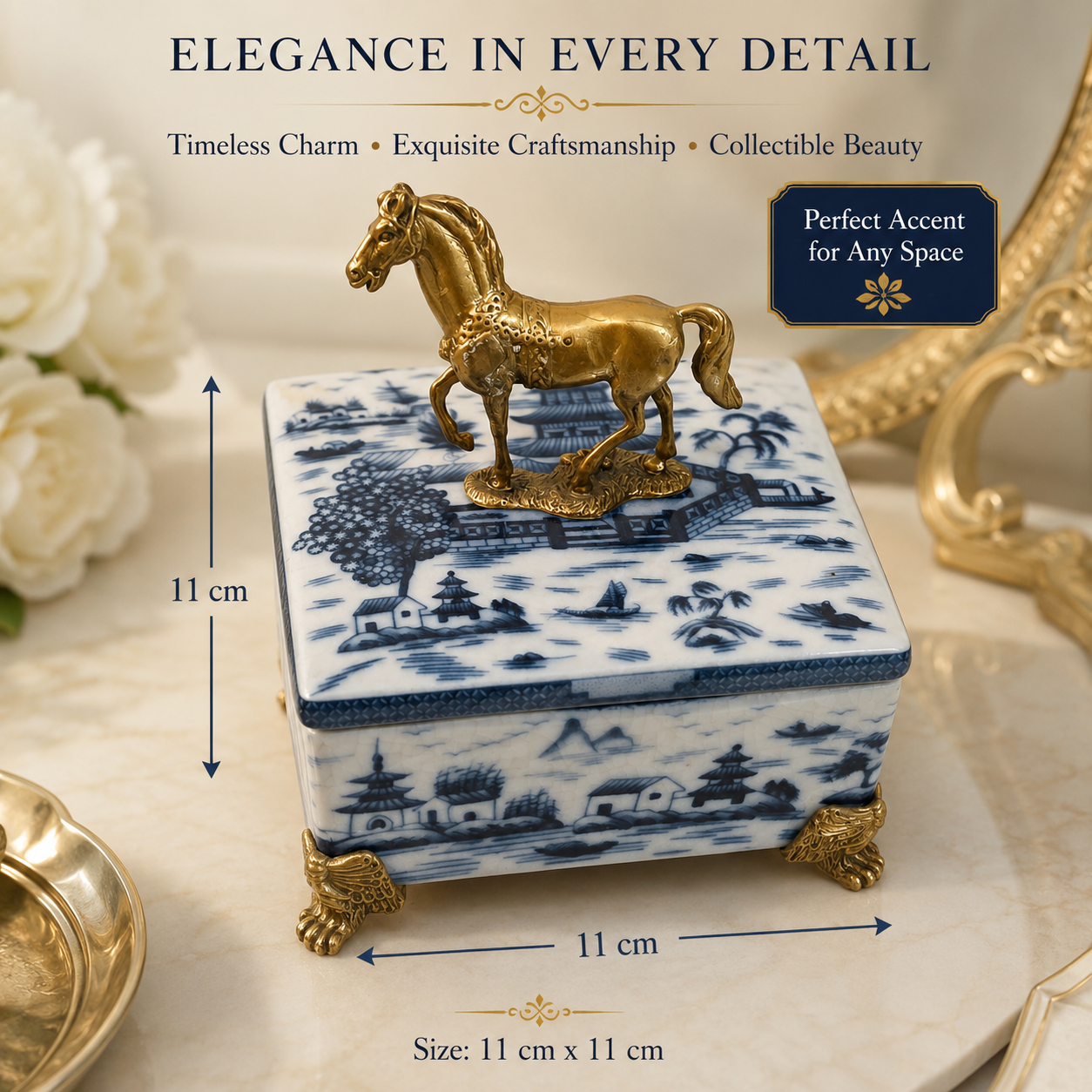 Sèvres Style Keepsake Box