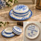 Miniature Delft Blue – Hand-Painted Holland Trinket Box