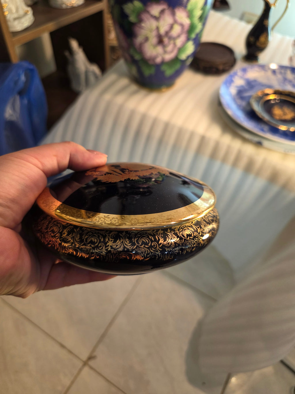 Limoges France Porcelain Bonbonnière