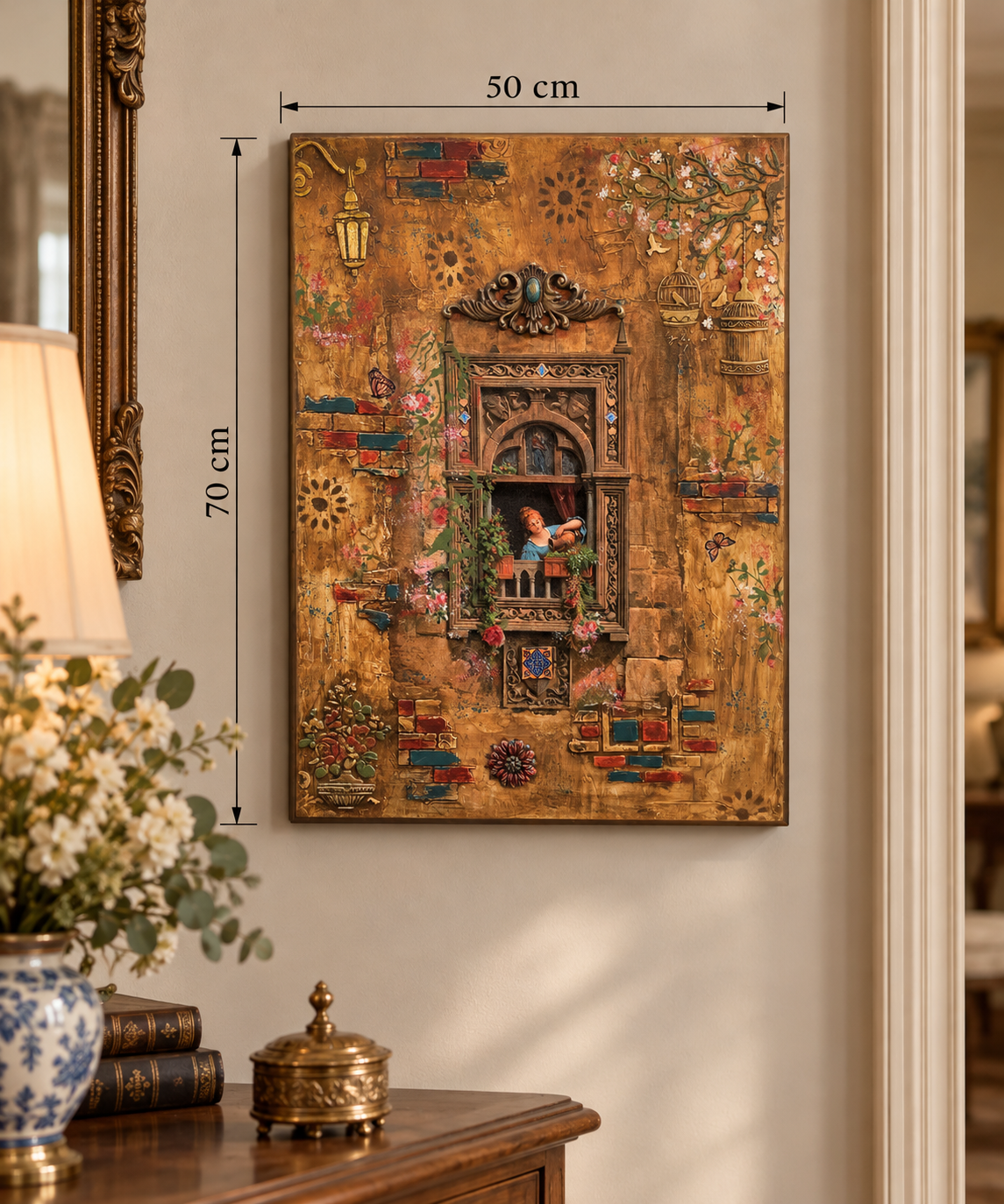 Old-World Romance – Decorative Decoupage Wall Art