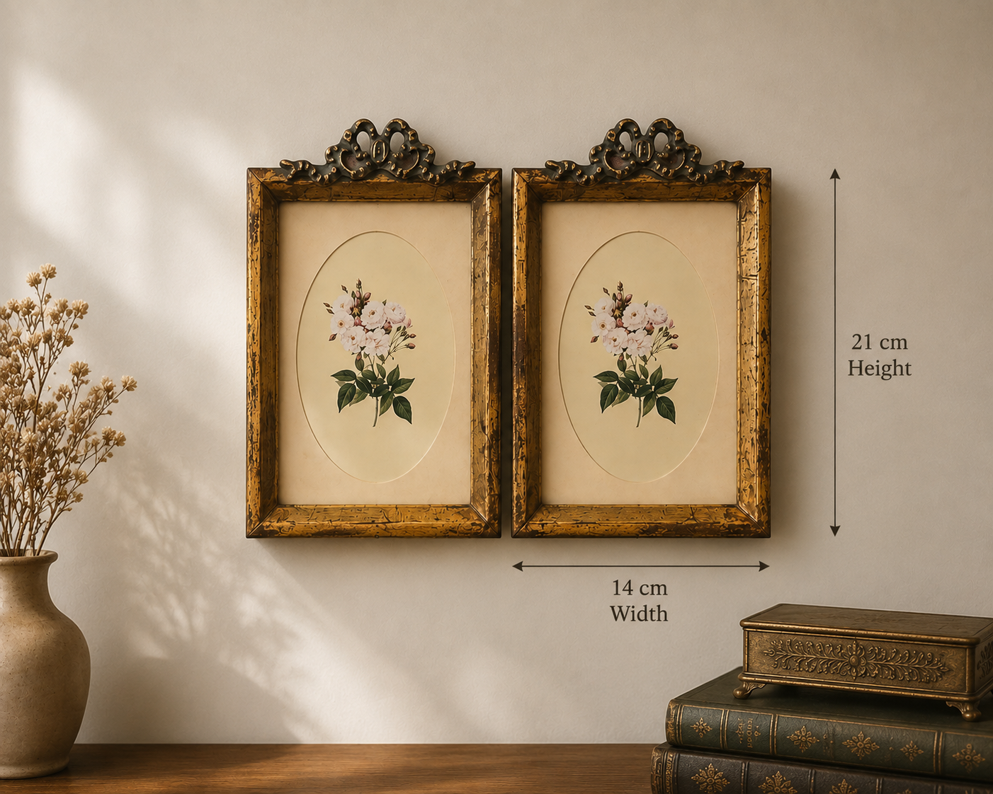 Vintage Botanical Wall Frames – Set of 2