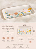 Rectangular Floral Tray 🌼
