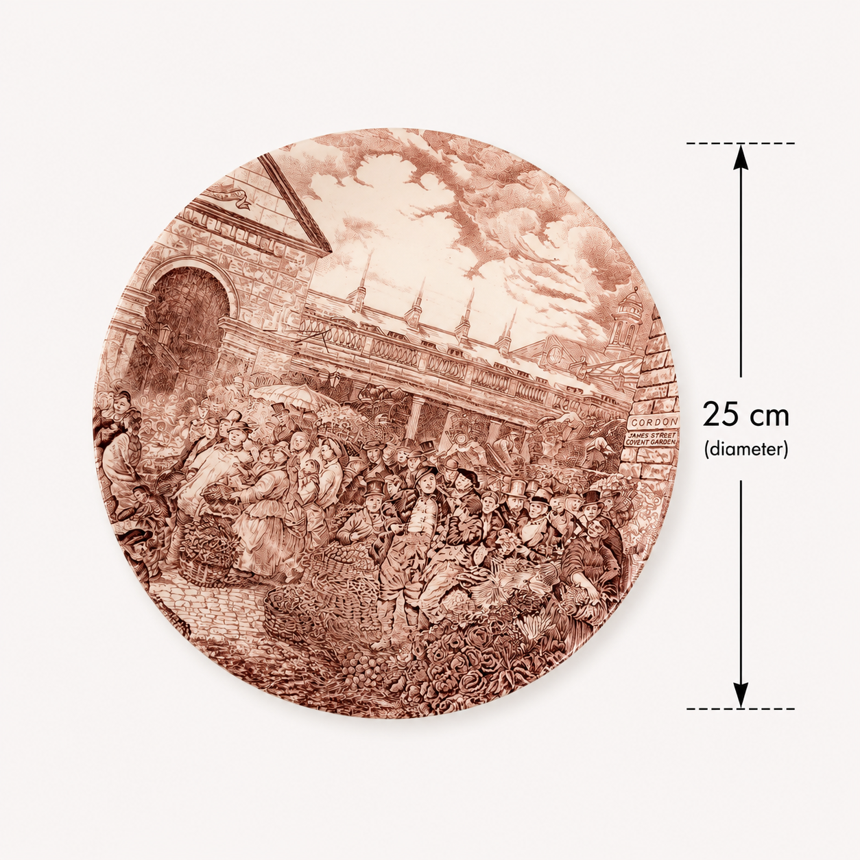 English Ironstone Floral Heritage Plate