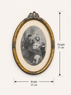 Victorian Life Oval Gravure Pair