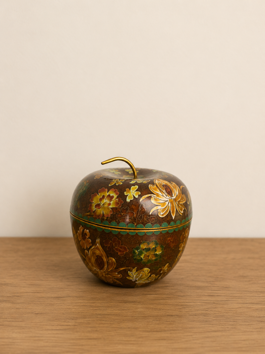 Vintage Cloisonné Apple Box ✨