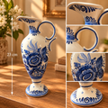 Vintage Koninklijk Delft Blue Hand-Painted Ceramic Pitcher - Model 4659, Made in Holland