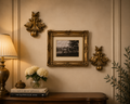 ✨ Vintage Gold Ornate Framed Carriage Print & Wall Accent Set