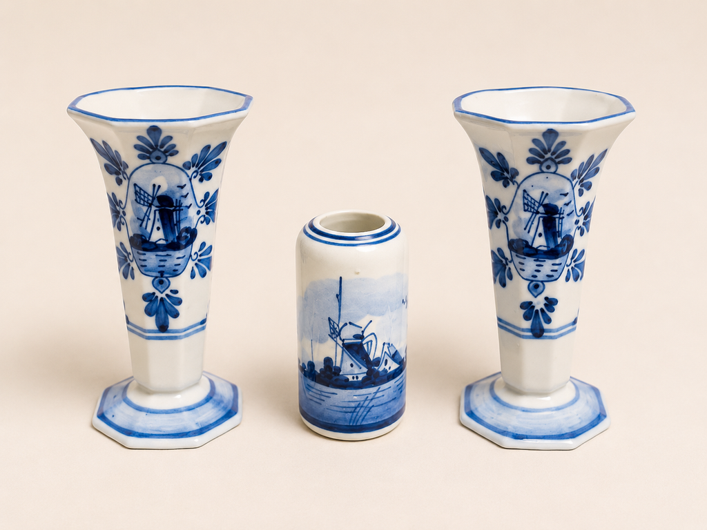 Vintage Delft Holland Mini Vases