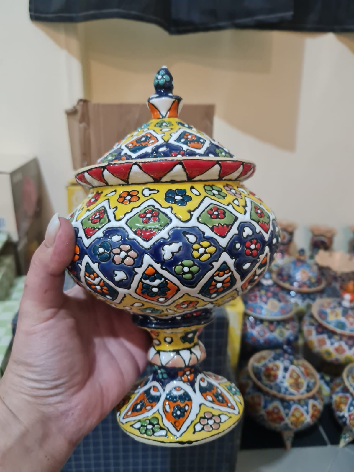 Moroccan Pedestal Bonbonnière