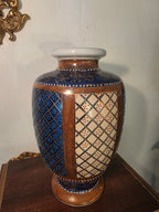 Japanese Satsuma-style vase (moriage technique)