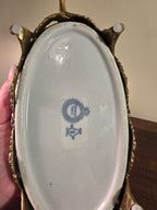 Château Paris Porcelain Bleu Blanc Bowl in Gilt Bronze Mount