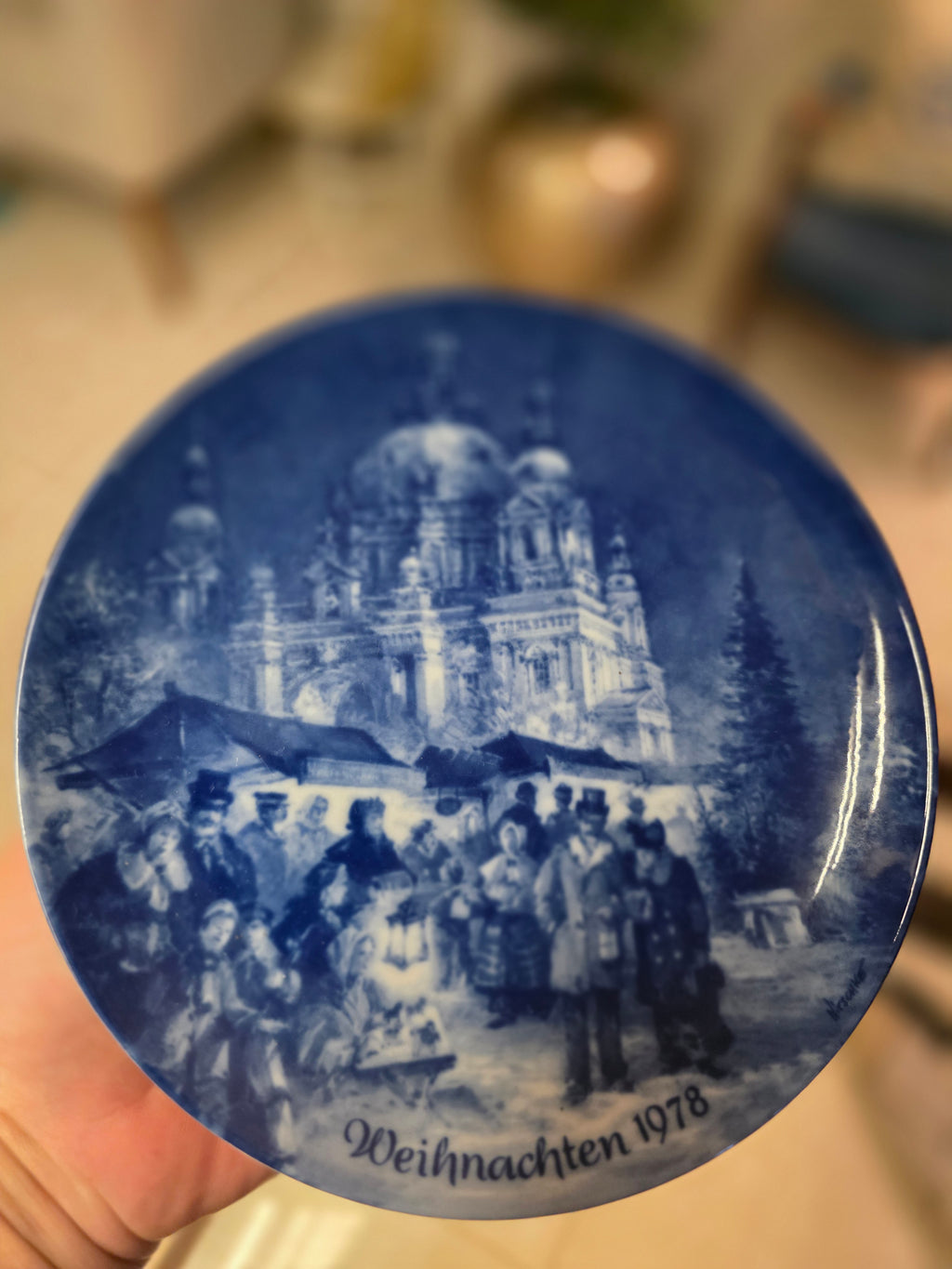 Vintage Weihnachten 1978 Collector Plate
