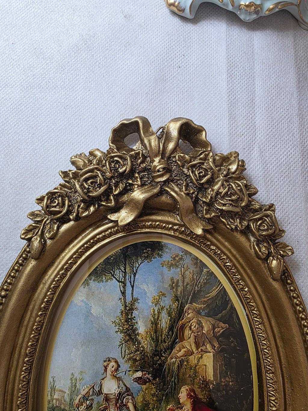 Vintage Rococo Oval Frame Set of 2