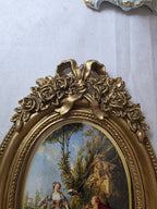Vintage Rococo Oval Frame Set of 2