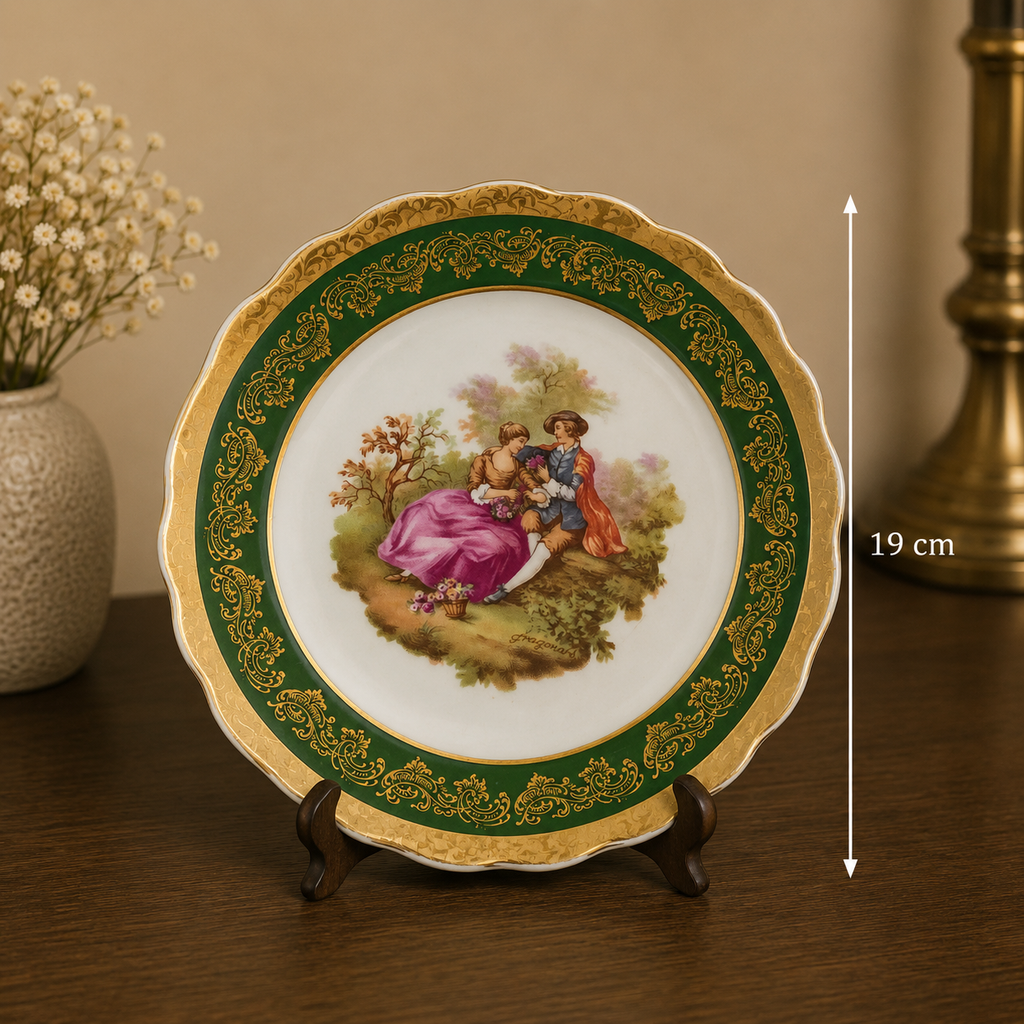 Limoges Romantic Garden Plate