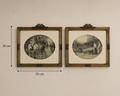 Vintage Equestrian & Countryside Gravure Pair