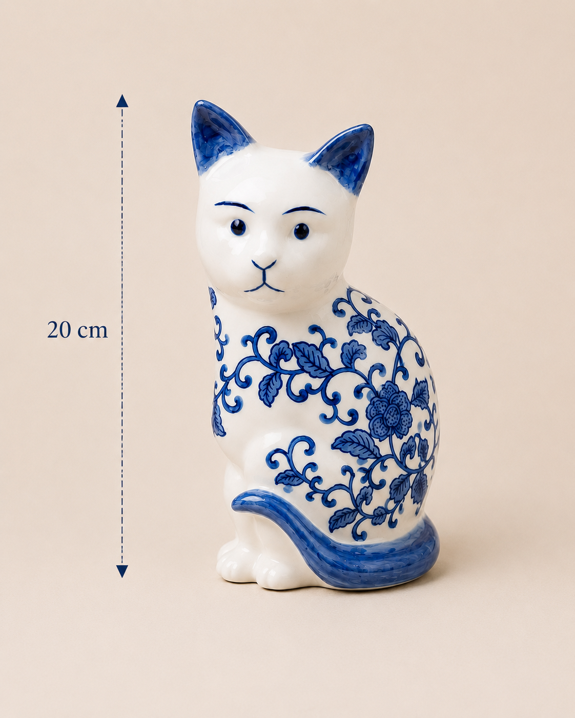 Bleu Blanc Decorative Cat
