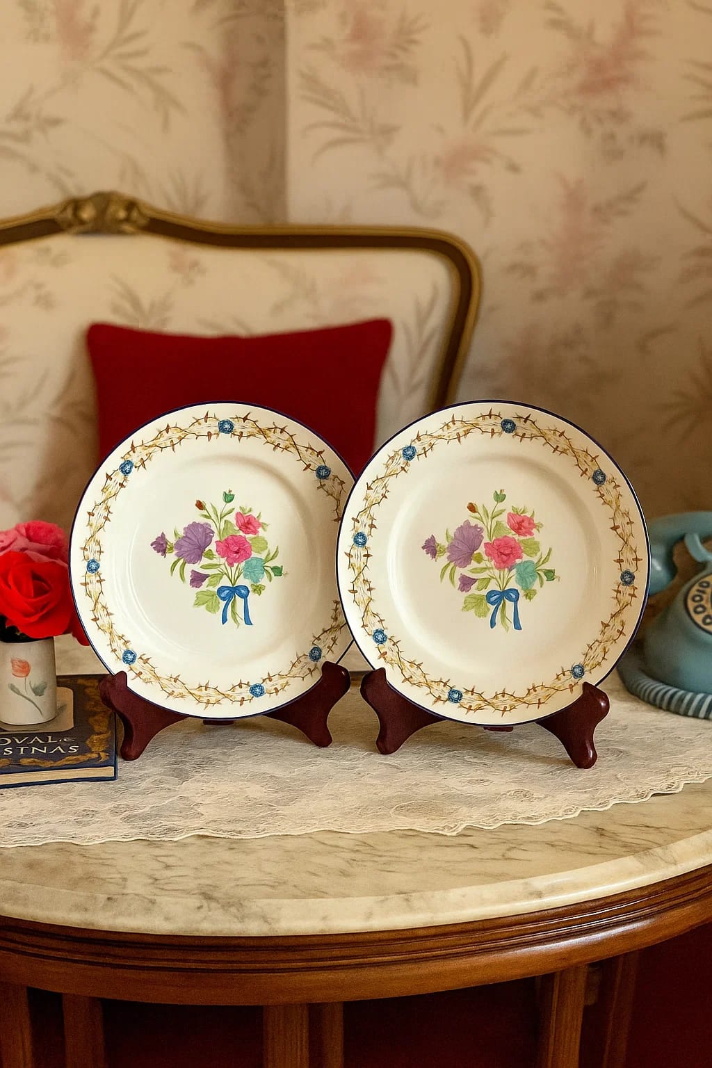 Vintage English Porcelain Plates — Set of 2 (Made in England)
