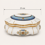 Royal Porcelain Limoges France 24K Gold Covered Trinket Box