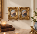 Small Vintage Venetian Canal Wall Art Duo